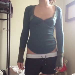 FREE PEOPLE thermal henley